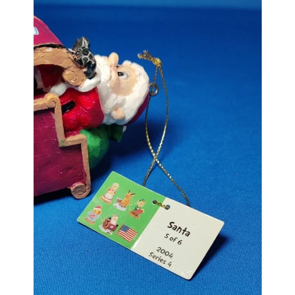 Marathon Oil Christmas Ornament Number Five From Series 6, 2004-XMAS Santa